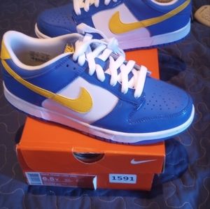 COPY - Nike dunk low - blue / yellow / white